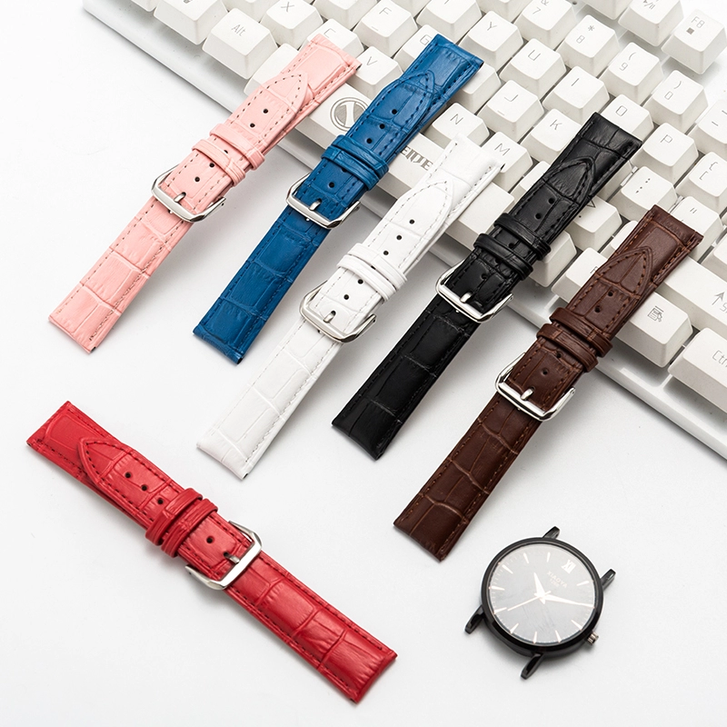 Bamboo leather watch band