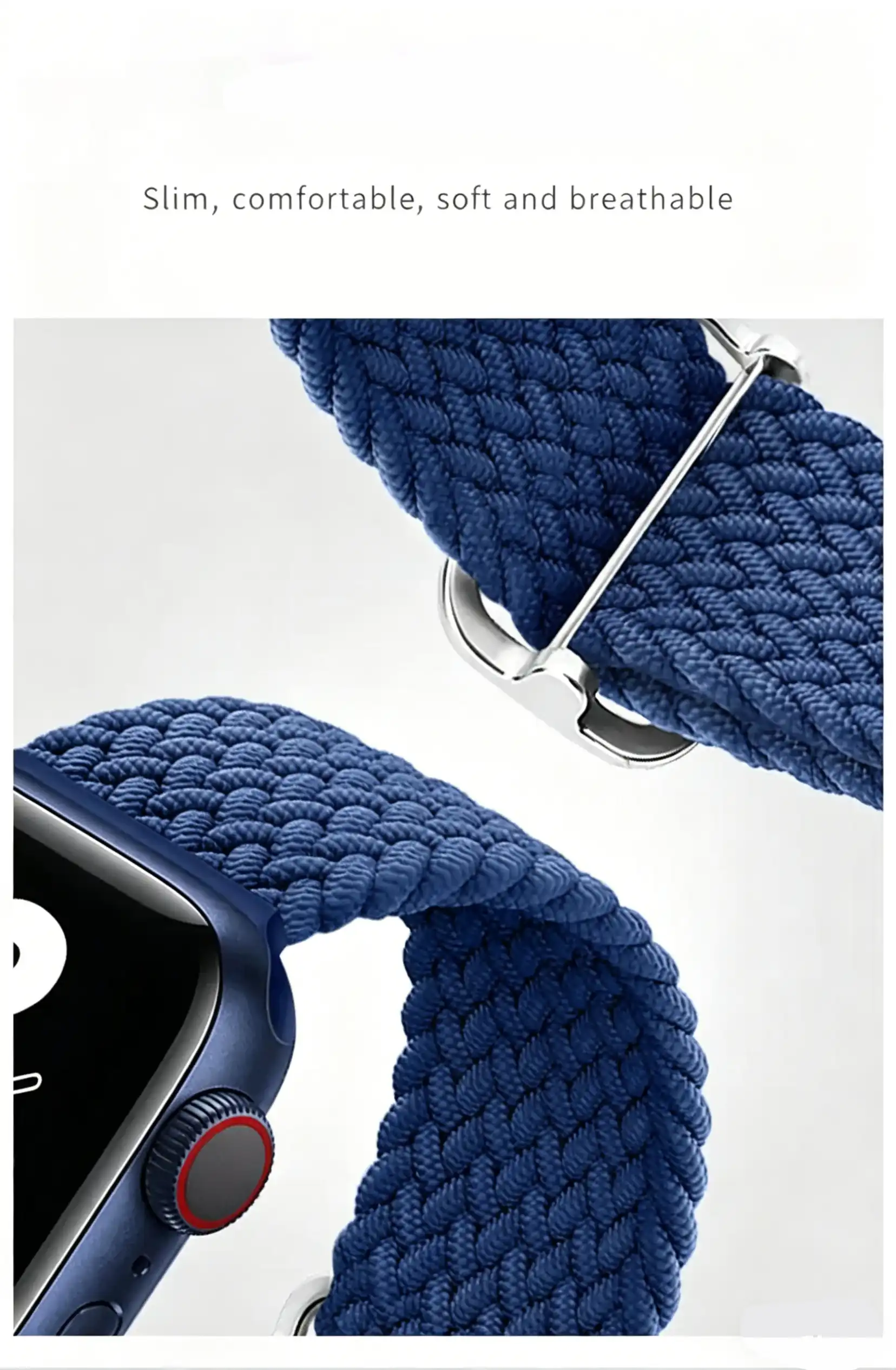 Soft and gentle braided nylon watch bands that prevent skin irritation and allergies.