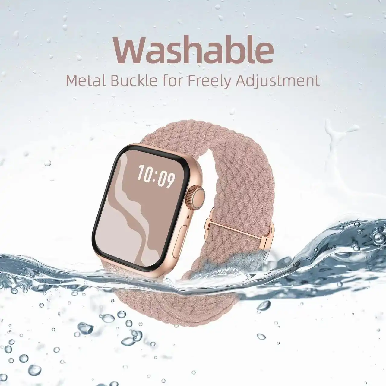Ultra washable braided nylon watch bands for Apple Watch, perfect for sports and daily exercise.