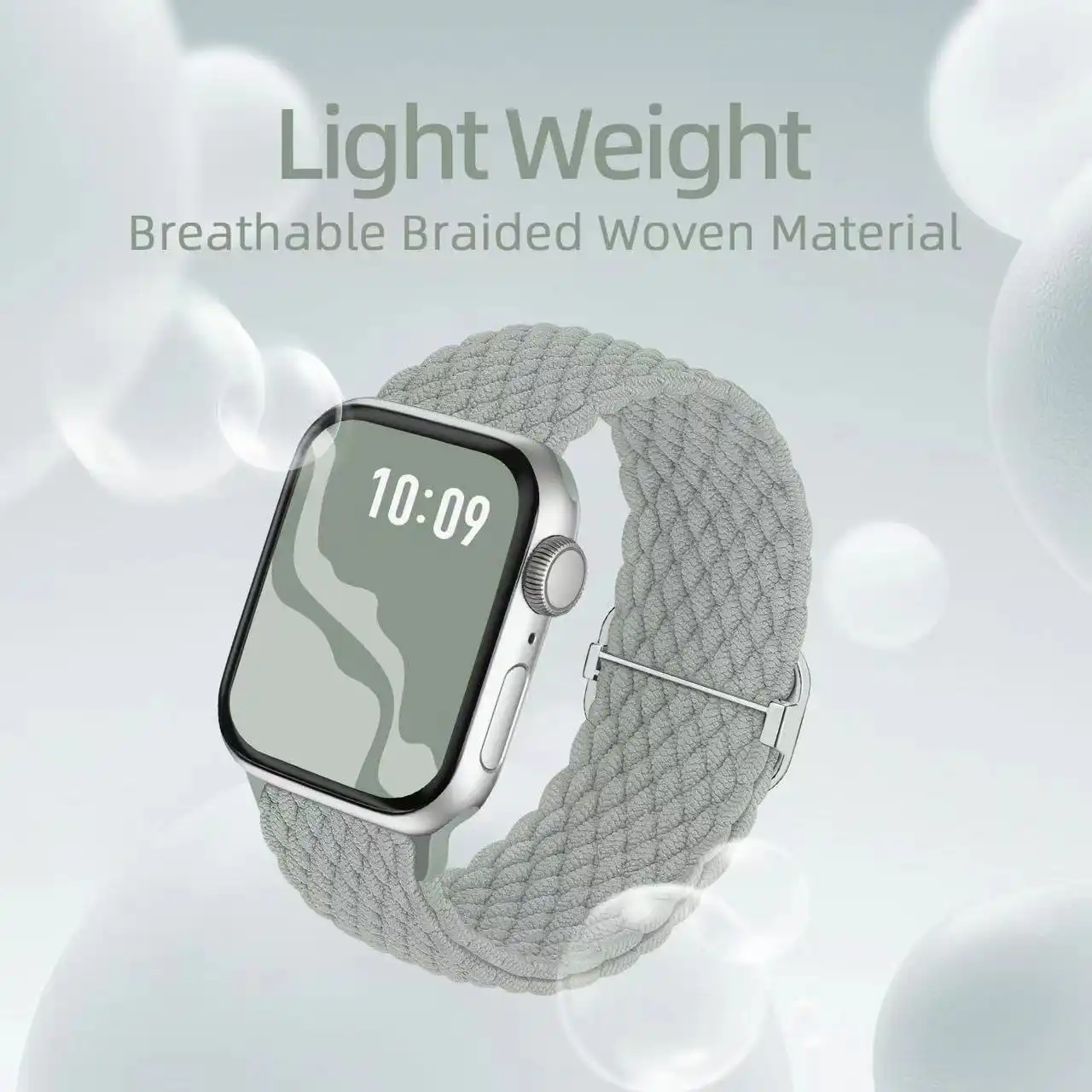 Ultra lightweight braided nylon watch bands for Apple Watch, perfect for sports and daily exercise.